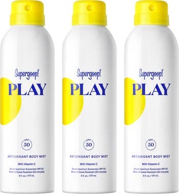 Supergoop! Full Size Play Antioxidant Body Mist SPF 50 Sunscreen