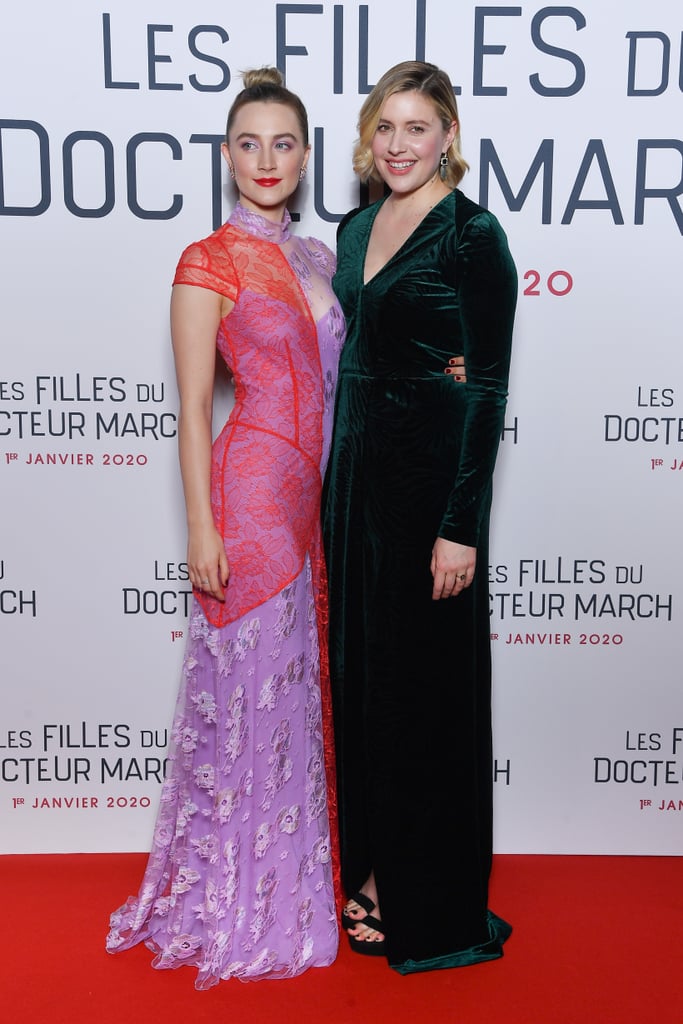 Saoirse Ronan and Greta Gerwig at the Little Women Premiere in Paris