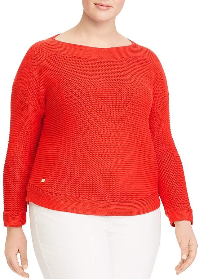 Ralph Lauren Boat Neck Ribbed Sweater