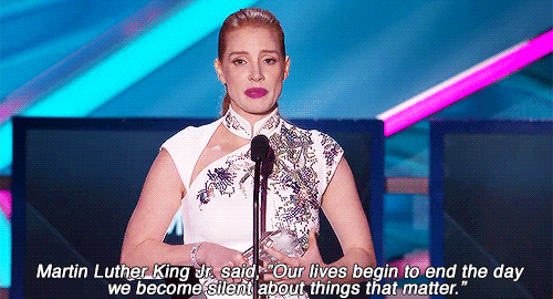 When Jessica Chastain Got Real During Her Speech