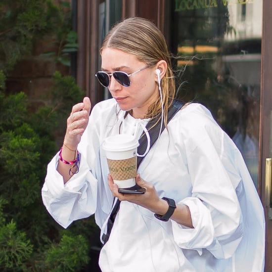 Ashley Olsen White Oversize Shirt