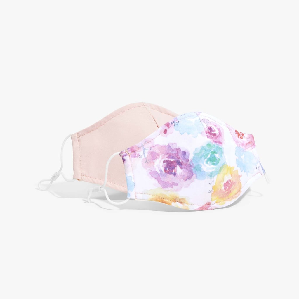 Honest Adult Cotton Face Masks, 2-Pack, Rose Blossom