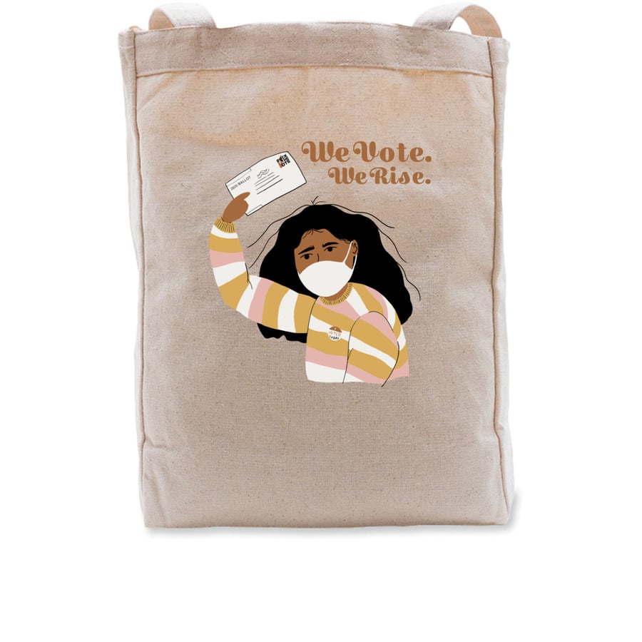 Bonfire We Vote, We Rise Tote