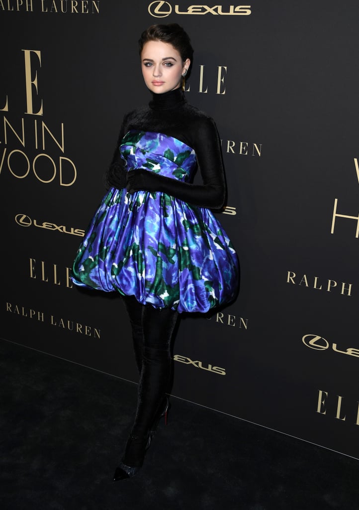 Joey King's Floral Dress at Elle's Women in Hollywood Event