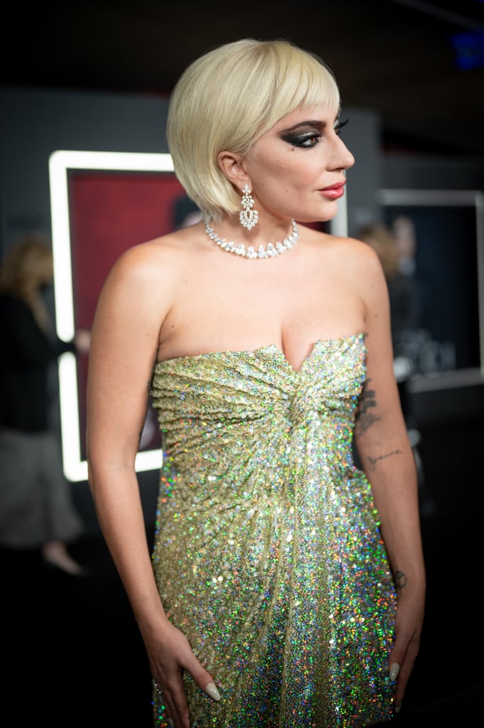 Lady Gaga Wears Sequin Valentino Haute Couture Dress