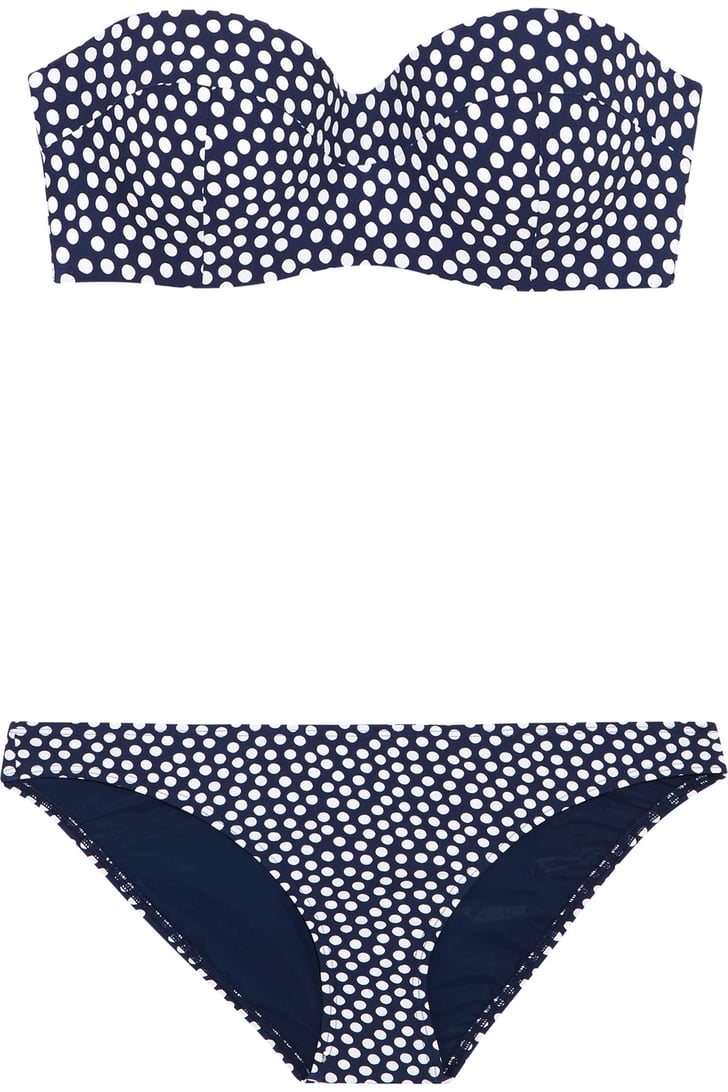 Tory Burch PolkaDot Bandeau Bikini Bandeau Bikinis For Large Busts