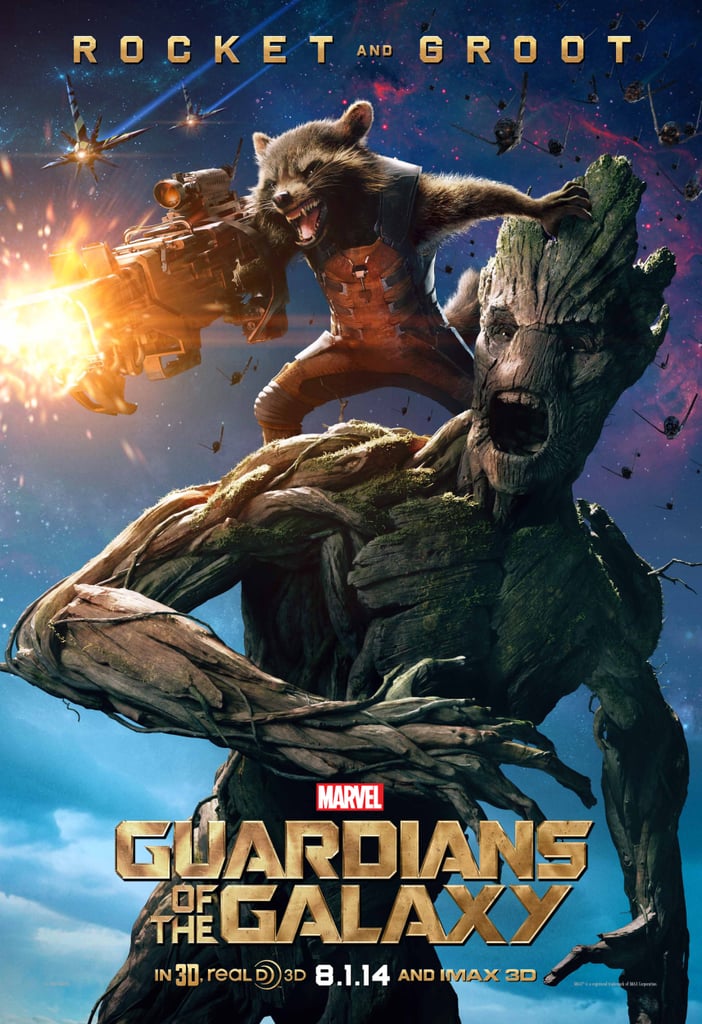 Bradley Cooper as Rocket and Vin Diesel as Groot