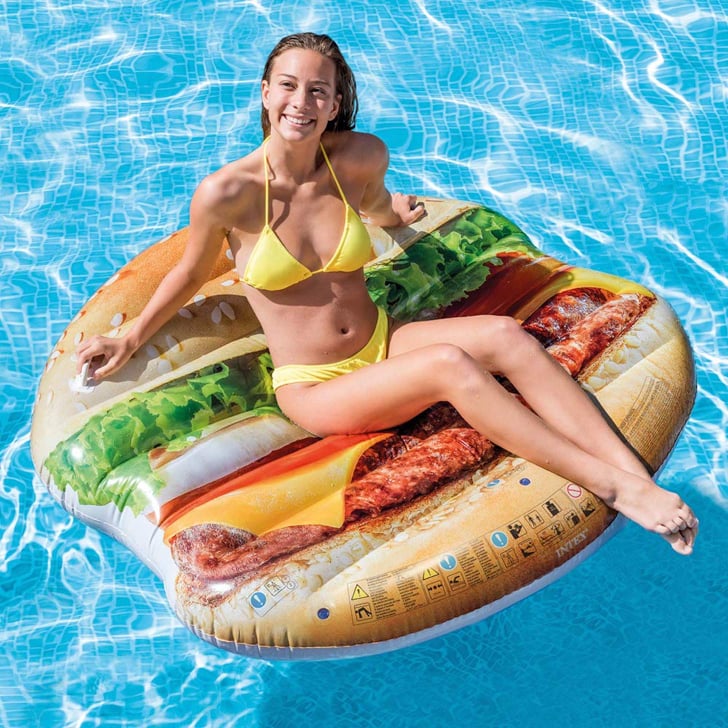 hamburger pool float