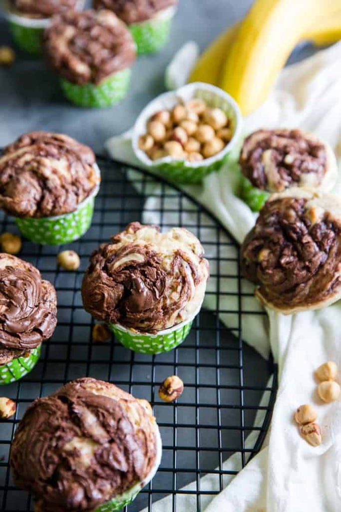 Hazelnut Banana-Nut Muffins