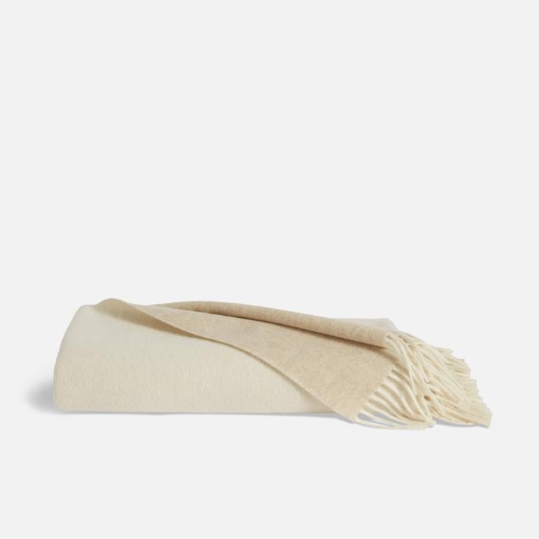 Brooklinen Two-Toned Lambswool Throw Blanket