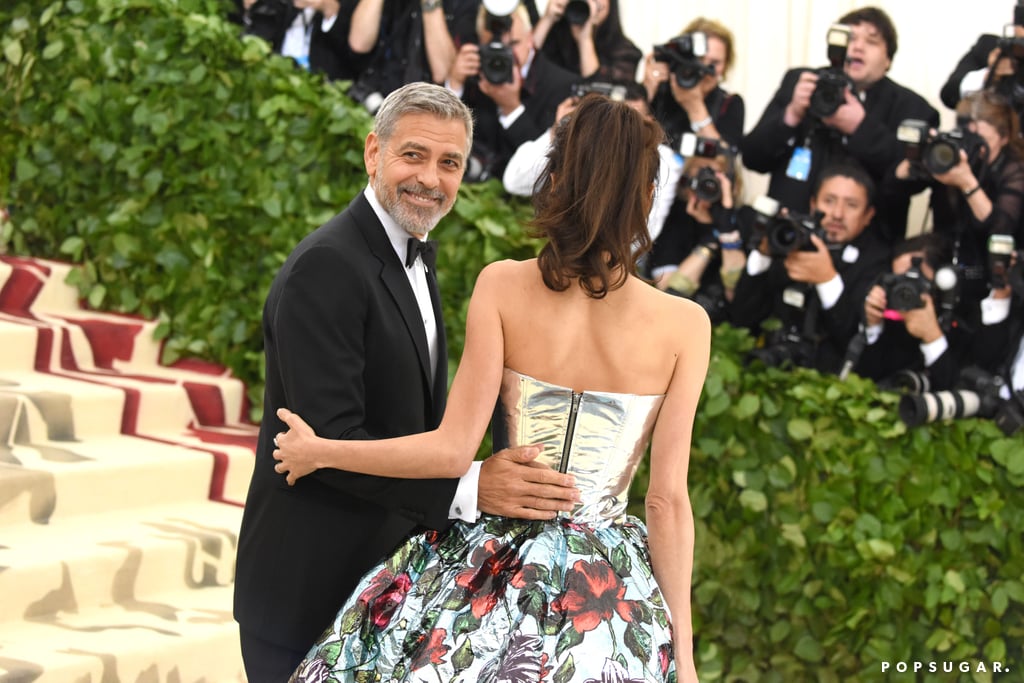 Amal and George Clooney at the 2018 Met Gala