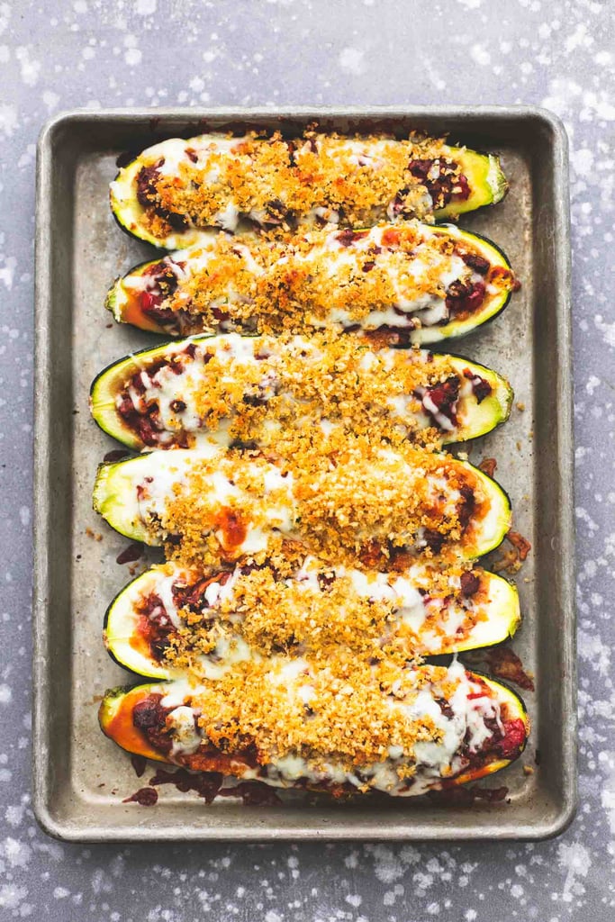 Healthy Italian Stuffed Courgette Boats