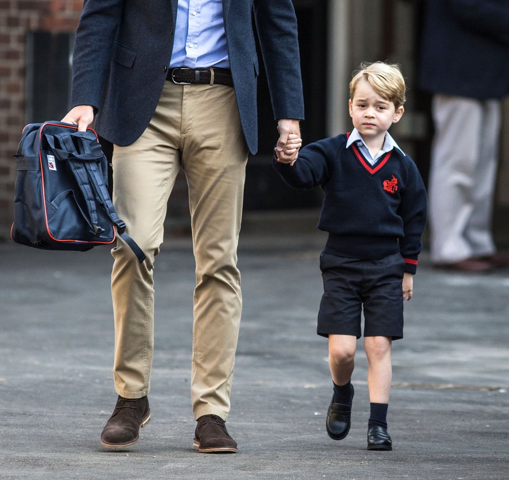 Prince George's First Day of School at Thomas's London Day School in September 2017