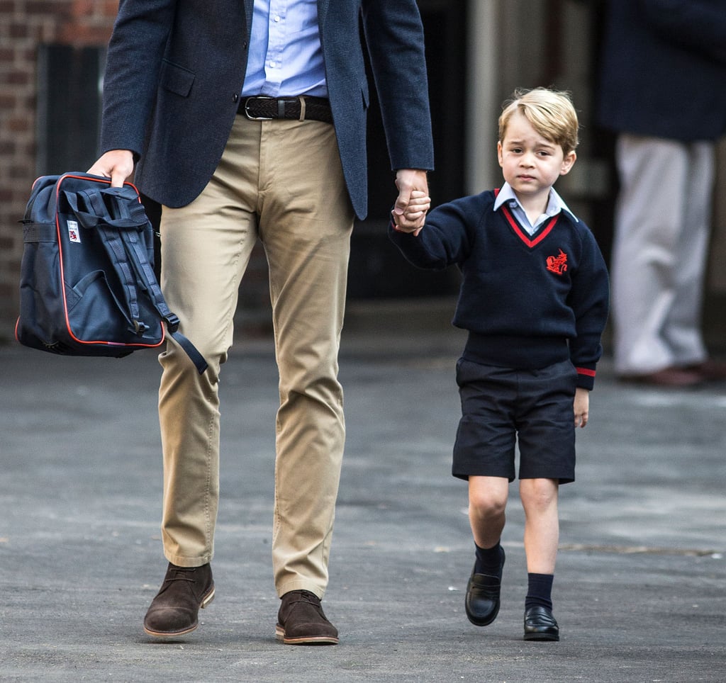 Prince George's First Day of School at Thomas's London Day School in September 2017