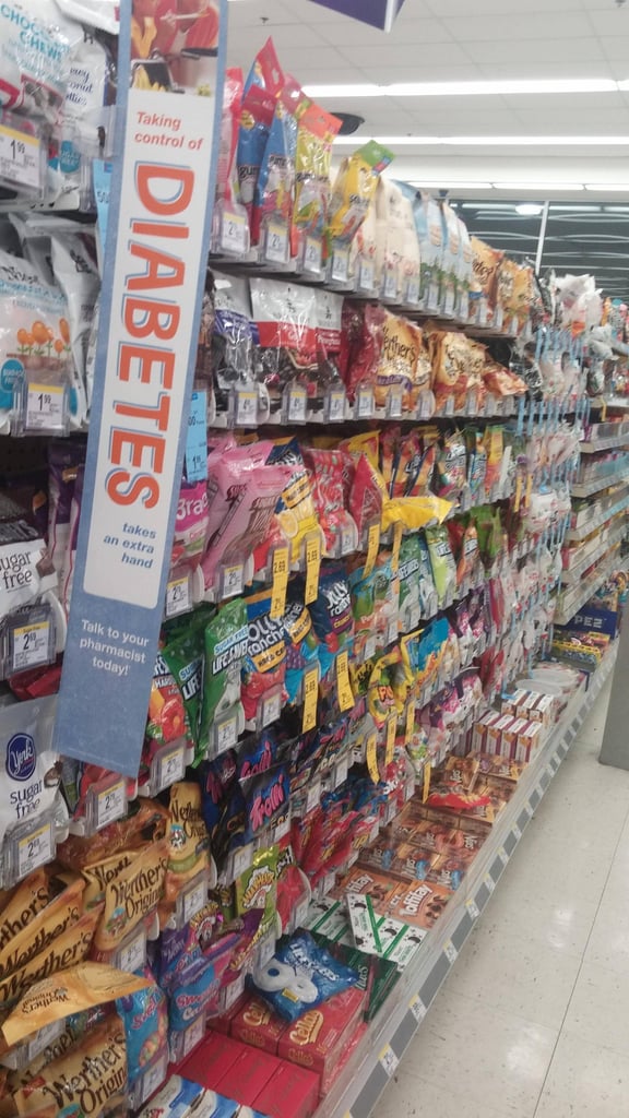"I've always called it the candy aisle, but this works too . . ."
Source: Reddit user zqillini4 via Imgur