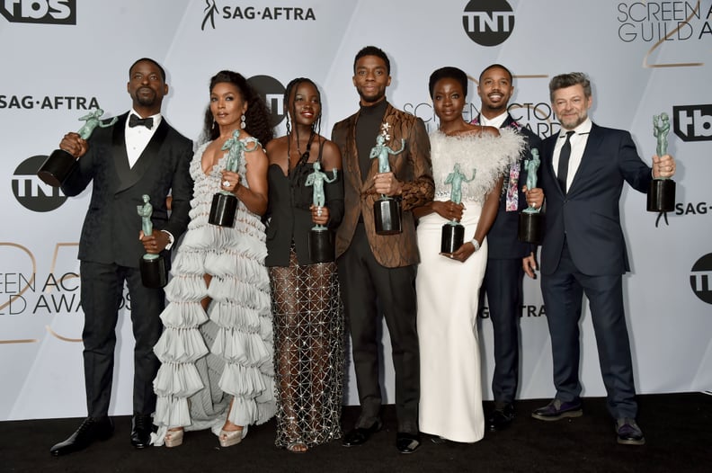 Danai Gurira, Sterling K. Brown, and the Cast of Black Panther at the 2019 SAG Awards
