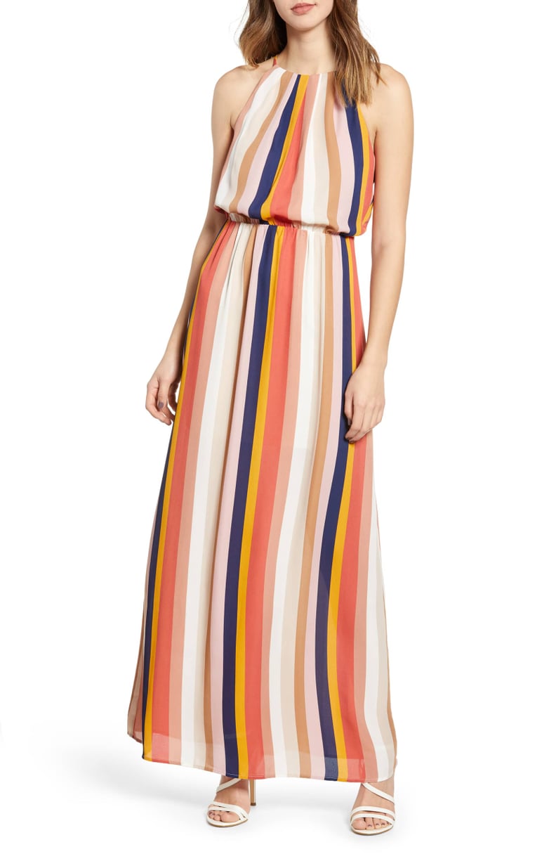 All in Favor Blouson Maxi Dress