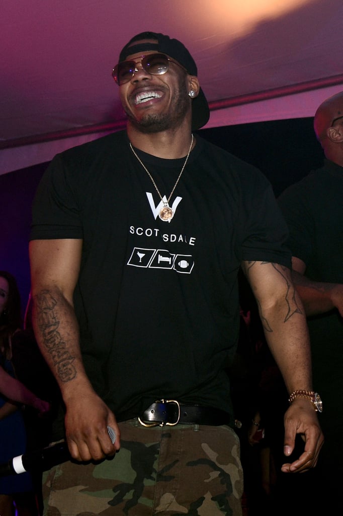 Nelly was on hand for the Playboy party.