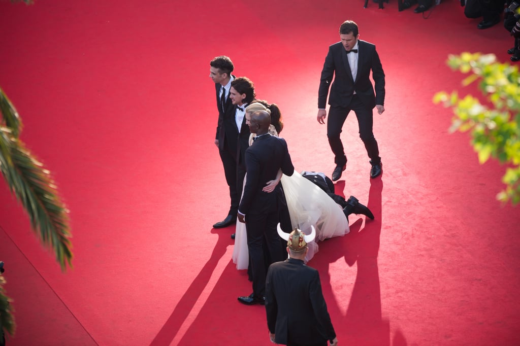 Man Crawls Under America Ferrera's Dress at Cannes