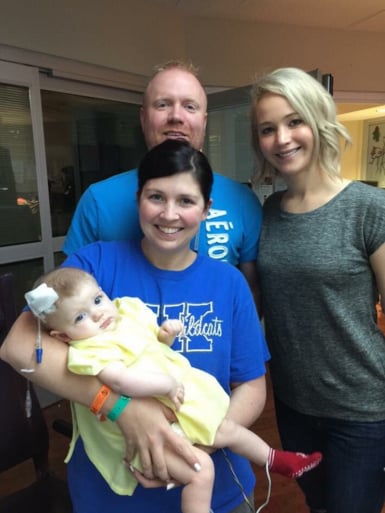 Jennifer Lawrence Visits Children's Hospital December 2015