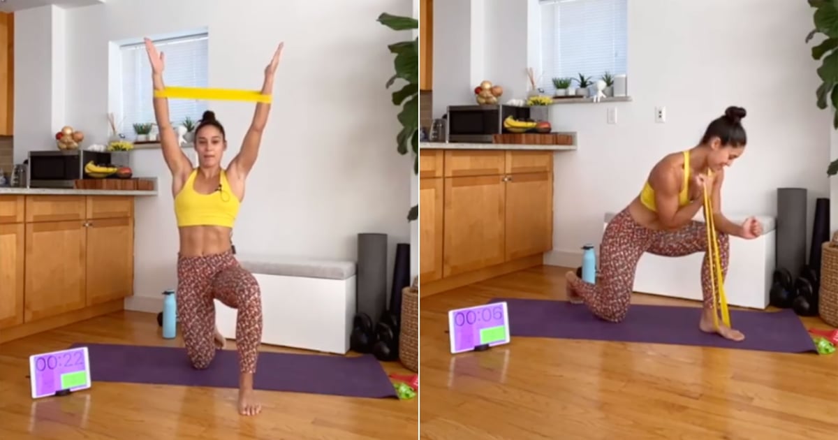 20Minute Mini Band Arm Workout From Charlee Atkins POPSUGAR Fitness