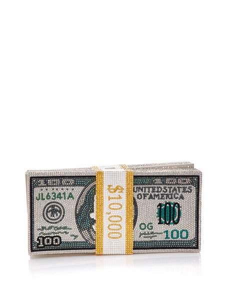 Judith Leiber Couture Stack of Cash Rich Clutch Bag
