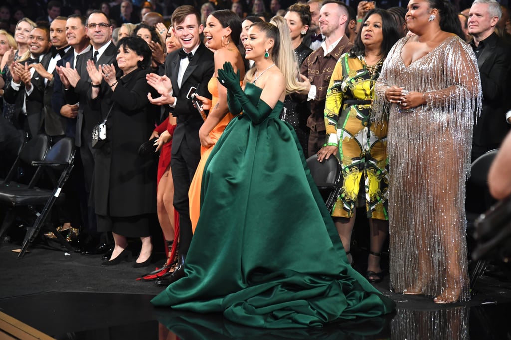 Ariana Grande S Dress At The 2020 Grammy Awards Popsugar Fashion