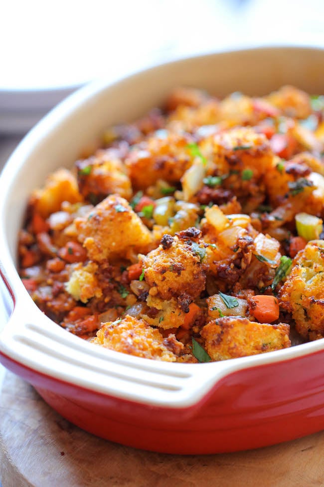 Chorizo Cornbread Stuffing