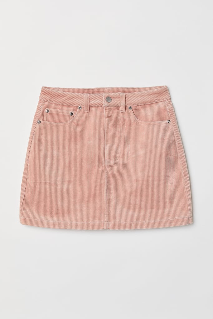 H&M Short Corduroy Skirt