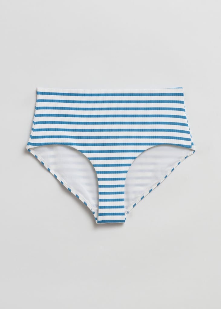 & Other Stories Ribbed High Waist Bikini Bottoms