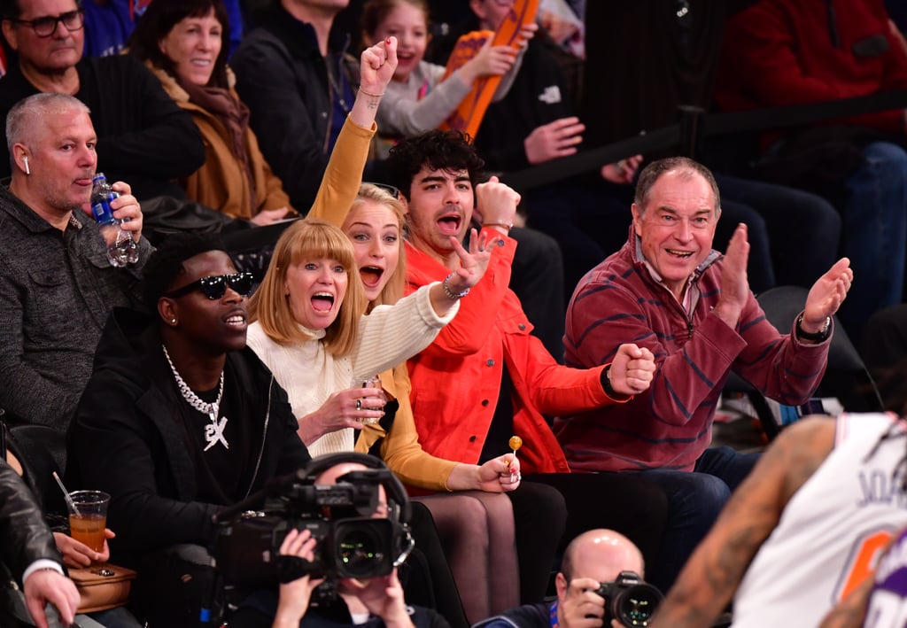 Joe Jonas and Sophie Turner at Basketball Game March 2019