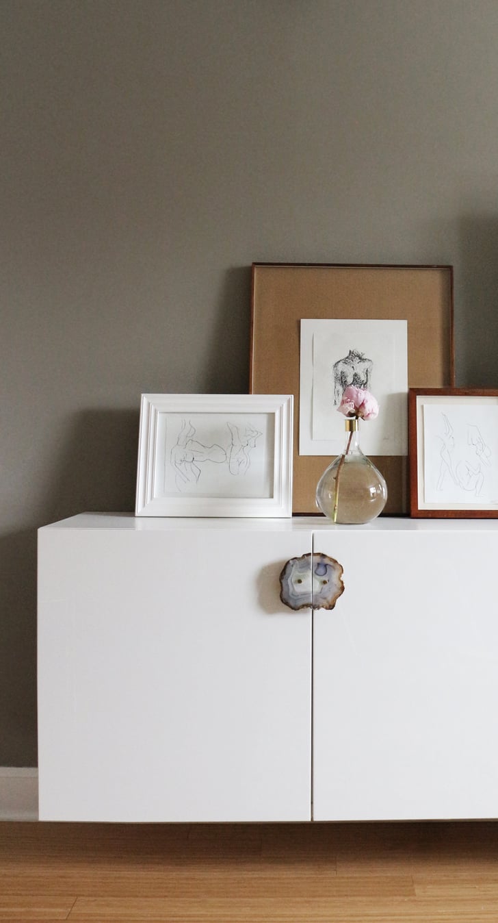 An ingenious DIY transforms these Ikea Besta units into beautiful and