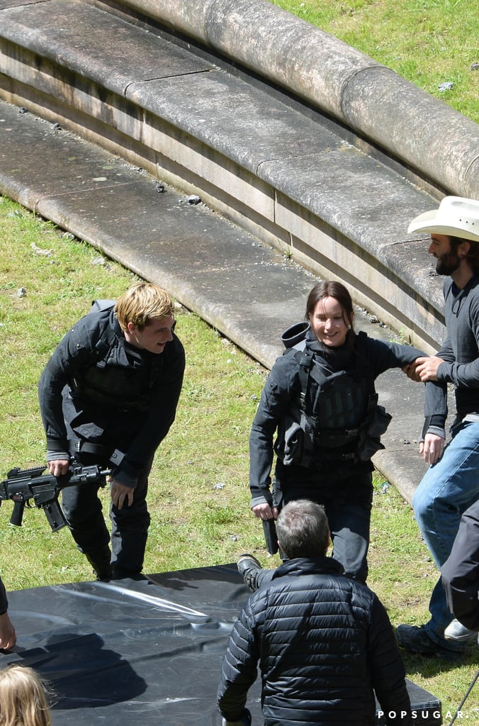 But the two later laughed after shooting their physical fight.