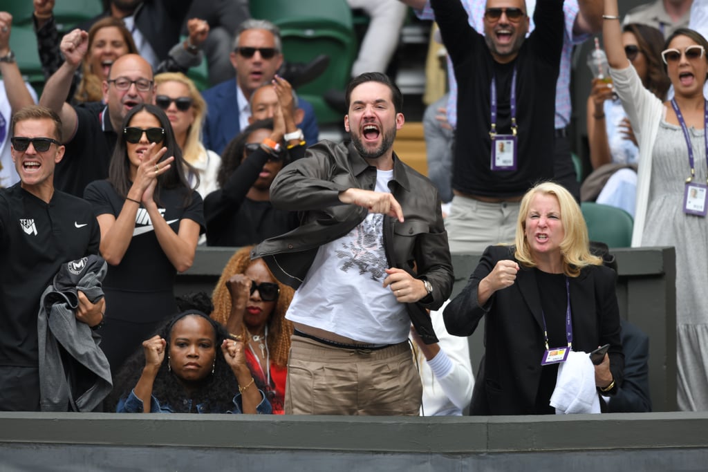 Pictures of Alexis Ohanian Cheering For Serena Williams