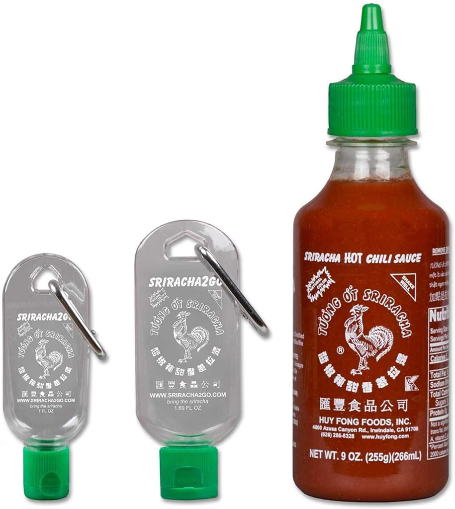 For Hot Sauce on the Go: Sriracha Keychain Gift Pack