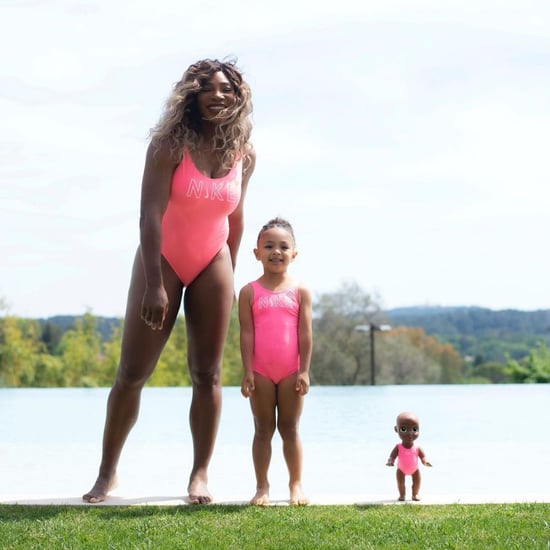 Serena Williams and Olympia Have Custom Pink Nike Swimsuits