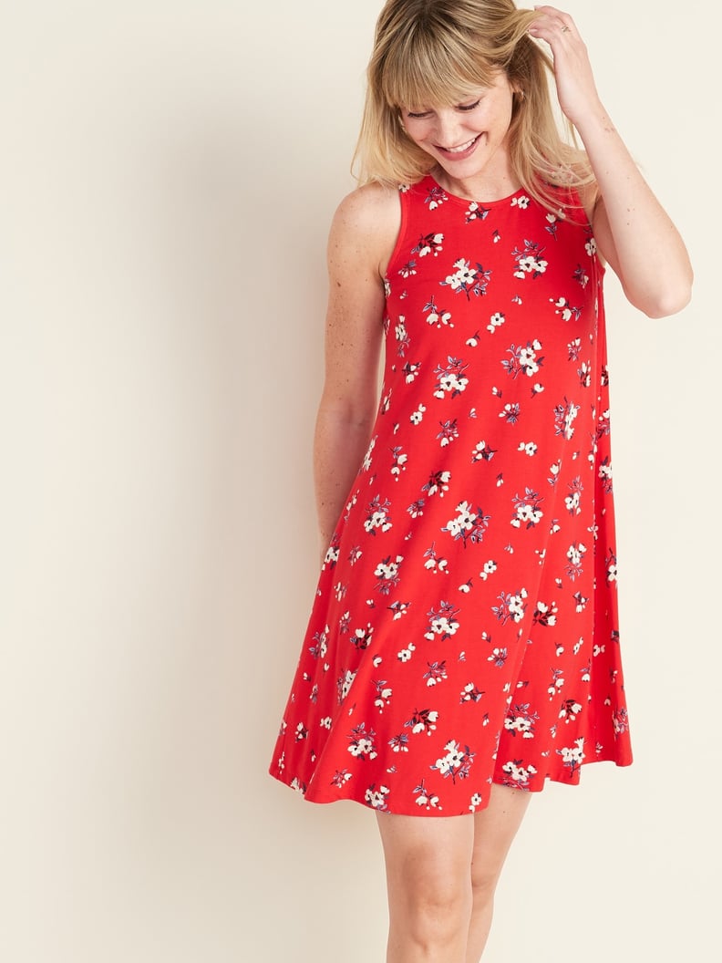 Old navy red swing dress clearance