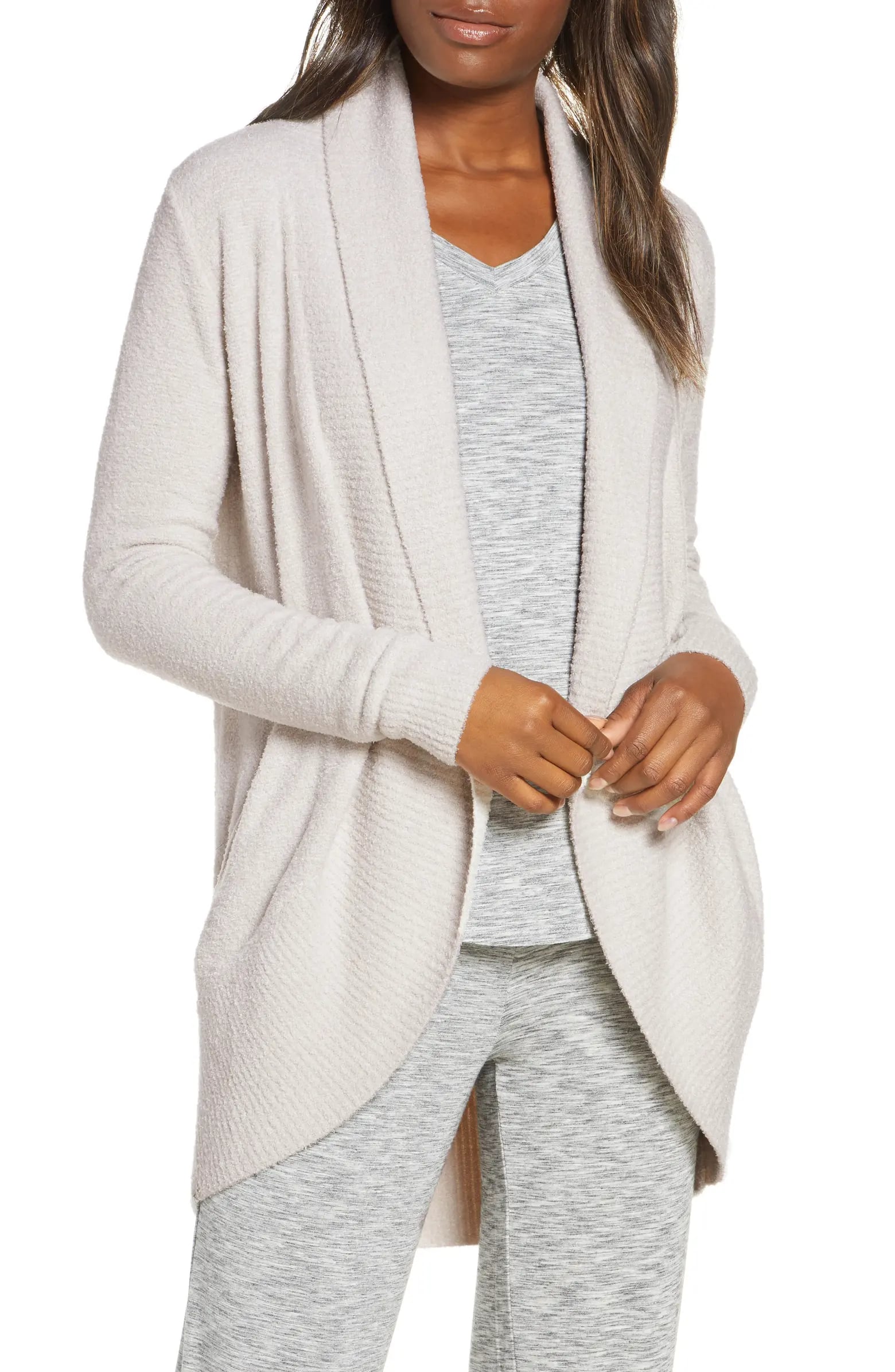 Cozy Cardi: Barefoot Dreams CozyChic Lite Circle Cardigan | Start 2022 on a  Cozy Note With Nordstrom's Best Loungewear | POPSUGAR Fashion Photo 5