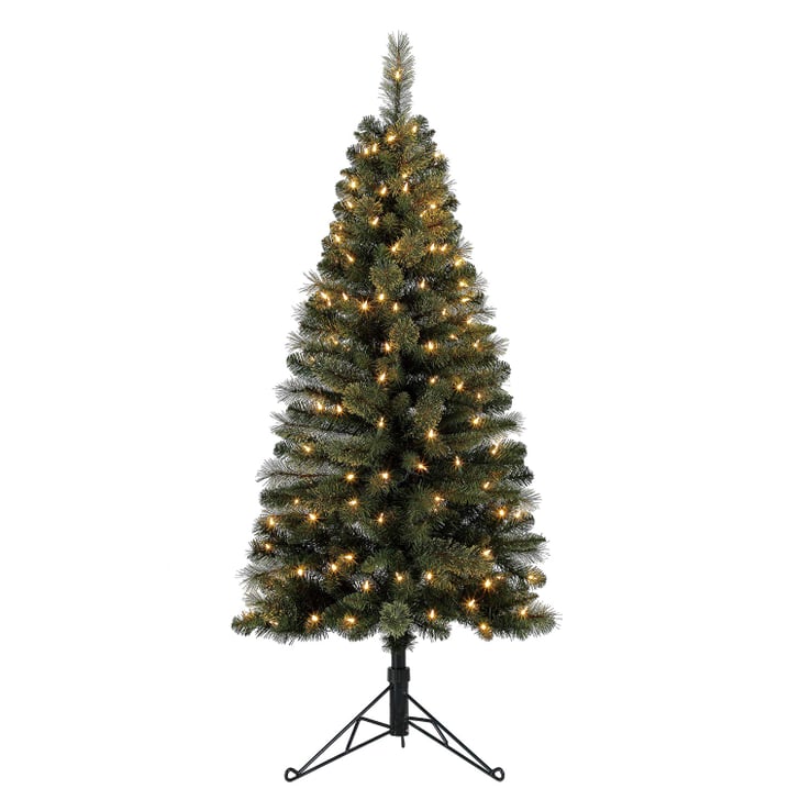 Home Heritage Cashmere 5 Foot Artificial Corner Christmas Tree Best