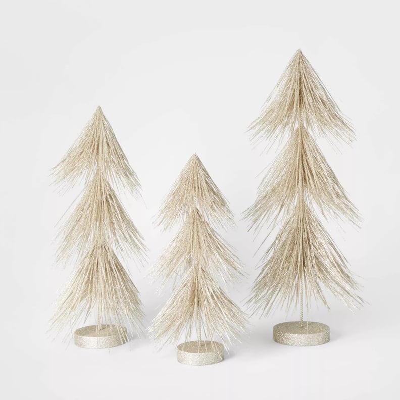 15in Unlit Tinsel Hard Needle Tree