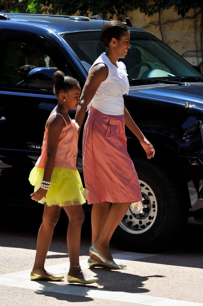 When She Coordinated With Her Mom While Rocking a Poufy Skirt