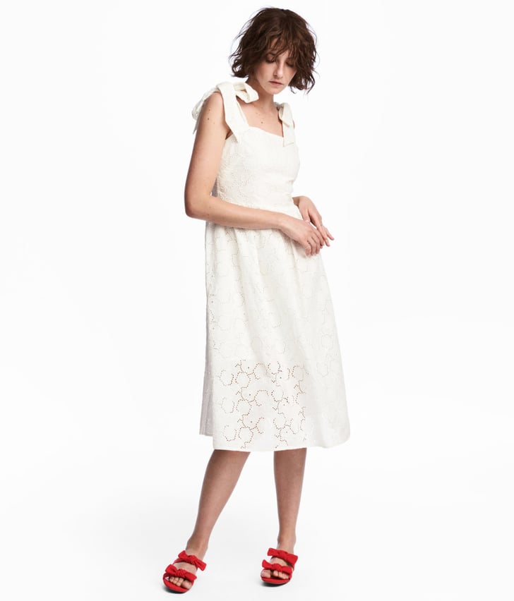 H&M Dress With Eyelet Embroidery Best Wedding Rehearsal Dresses
