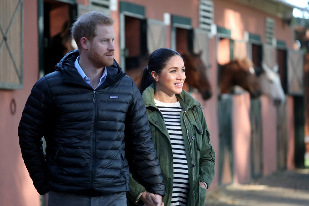 Meghan and Harry With Horses on Morocco Tour February 2019