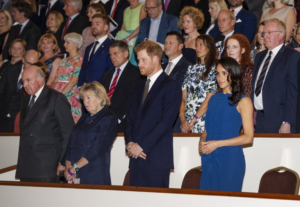 Prince Harry and Meghan Markle at 100 Days to Peace Concert