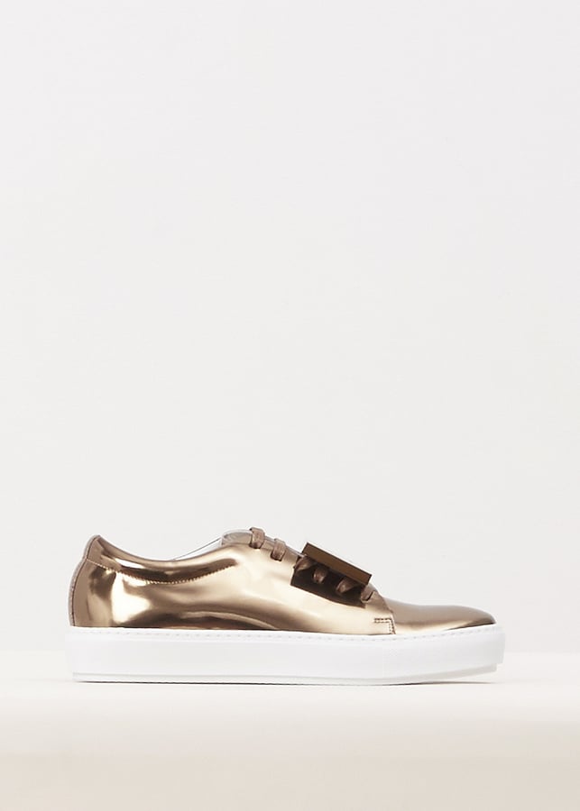 Acne Studios Dark Sand Adriana Metallic Sneakers