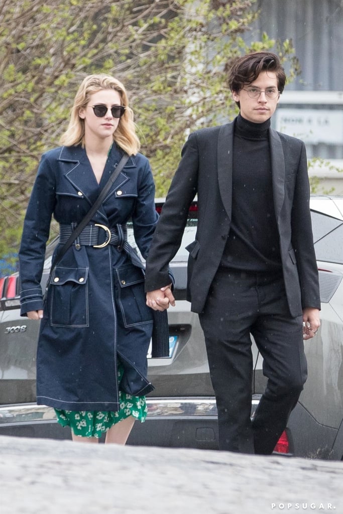 Cole Sprouse and Lili Reinhart Kissing in Paris Pictures