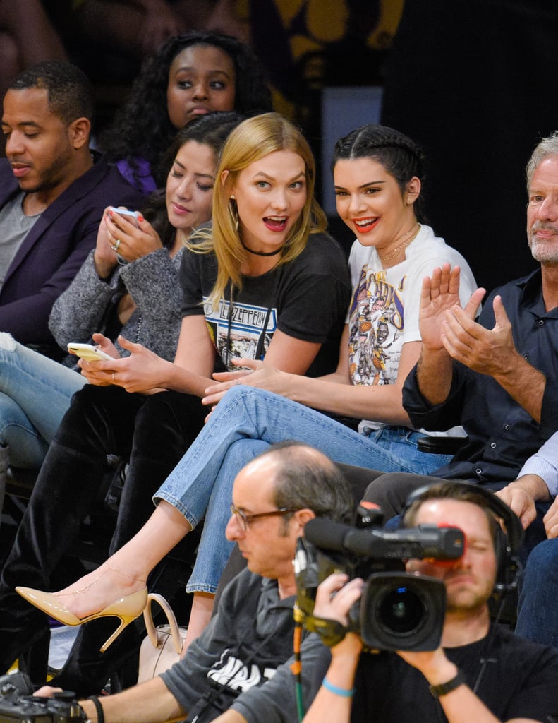 Kendall Jenner's Lakers T-Shirt October 2016