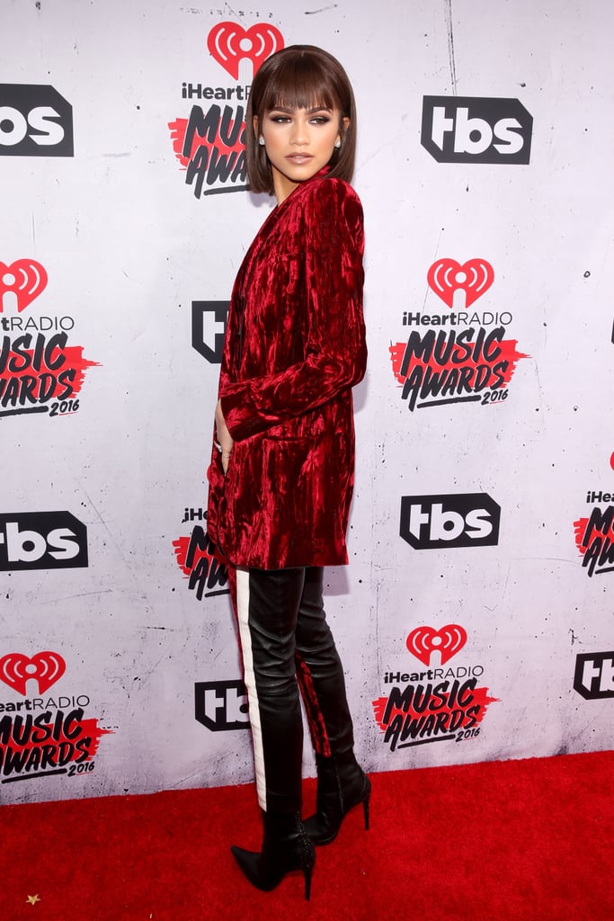 Zendaya's Red Suit at the iHeartRadio Music Awards 2016 ...