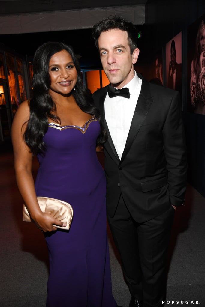 Mindy Kaling and B.J. Novak at the Vanity Fair Oscars Afterparty