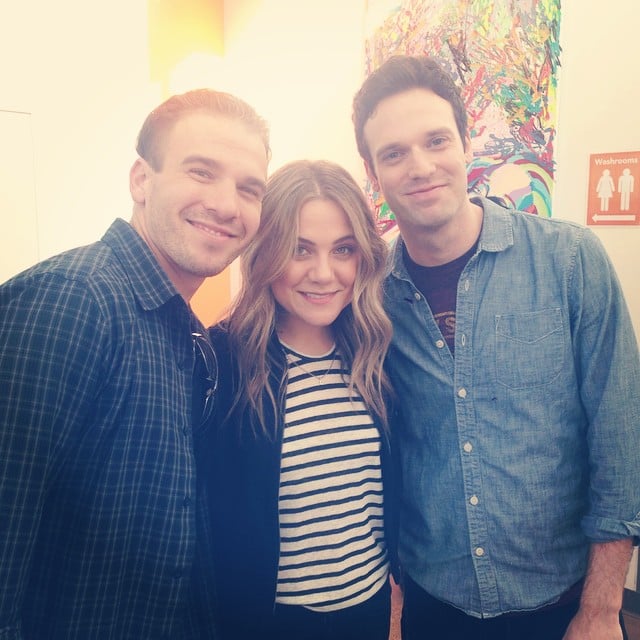 Jake Epstein joined Kippel and Collins for a shot. (Craig . . . swoon.)